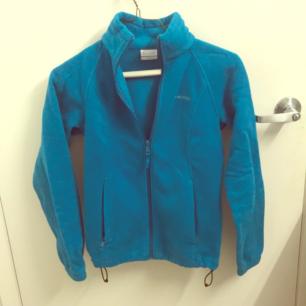 Teal Columbia fleece